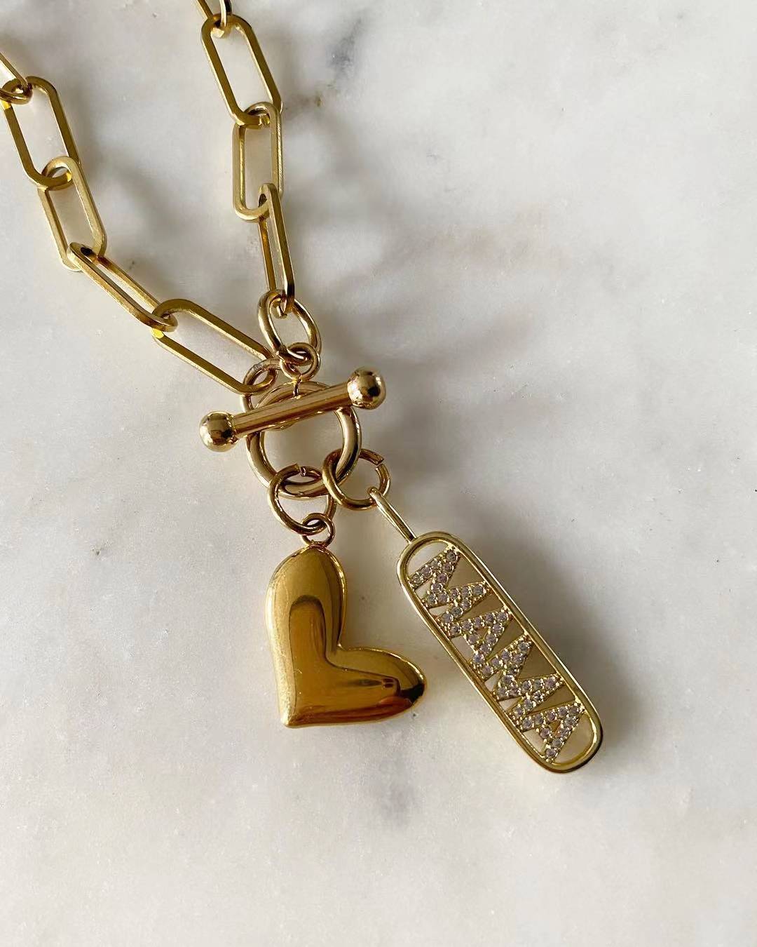 I Love You Heart Mama Necklace