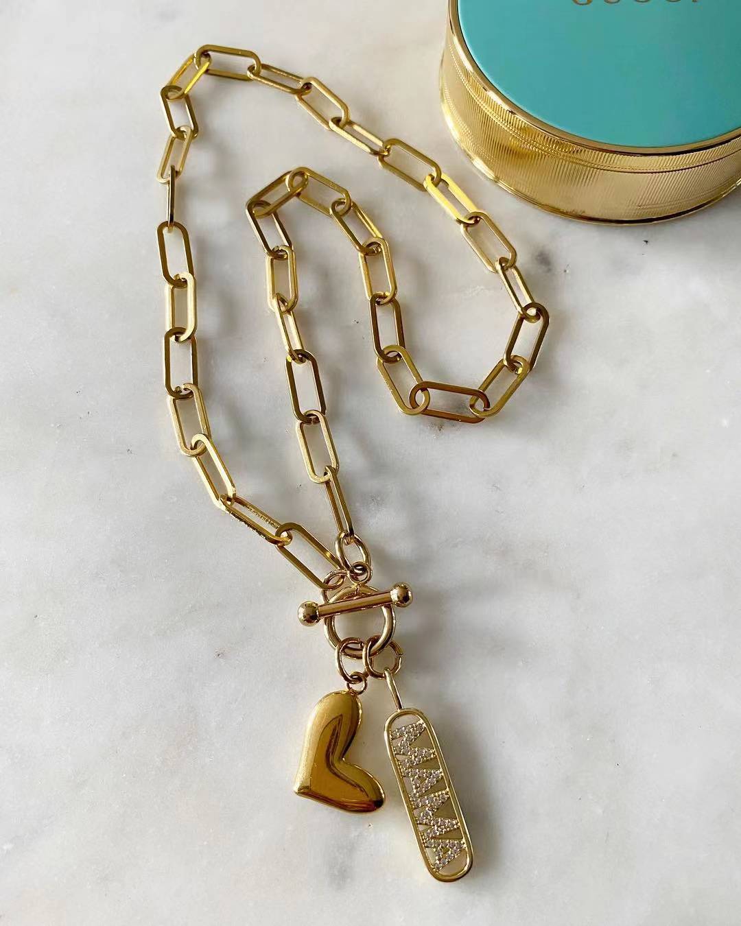 I Love You Heart Mama Necklace