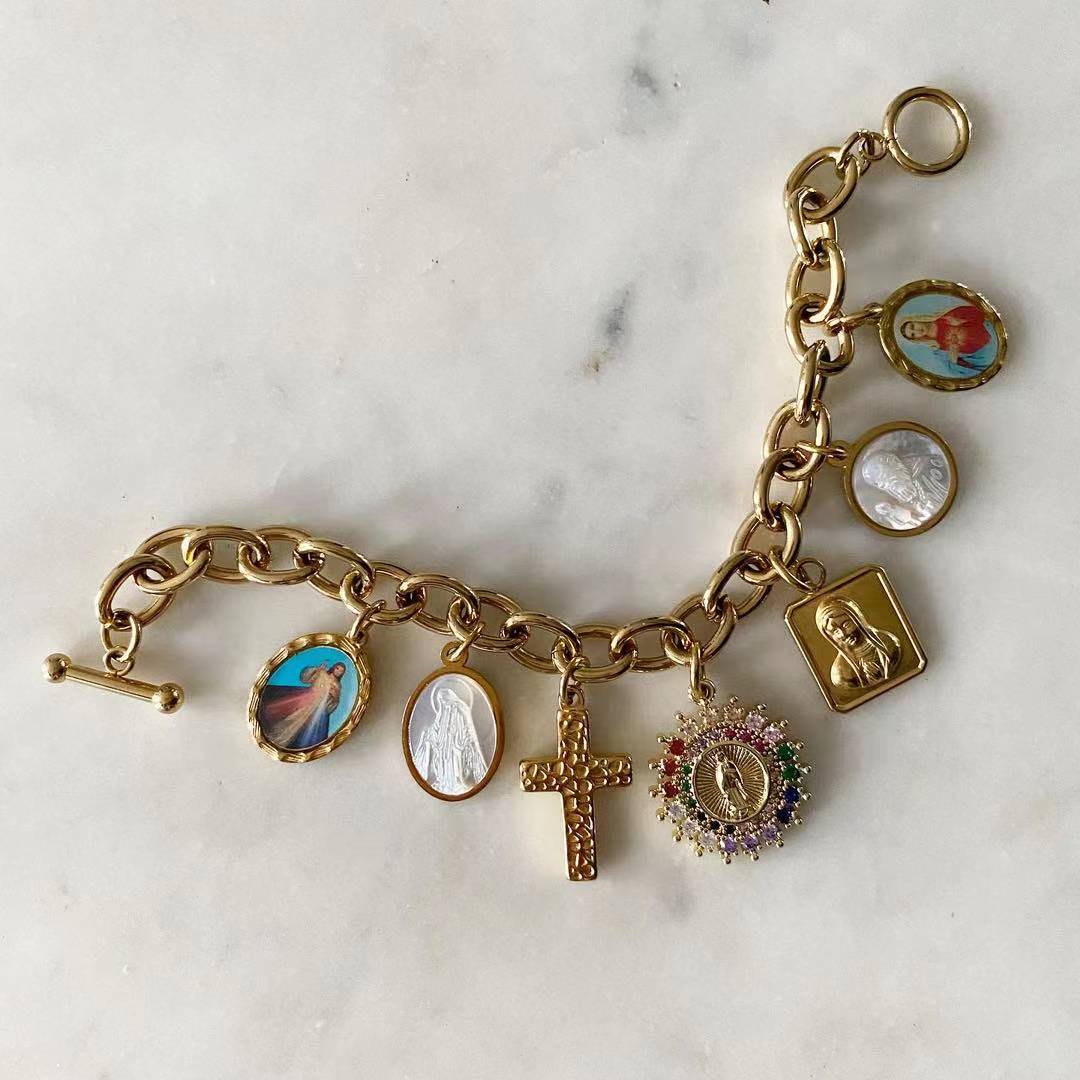 Divine Mercy • Miraculous • Cross • Guadalupe • Mama Mary • St. Benedict • Immaculate Heart of Mary Necklace
