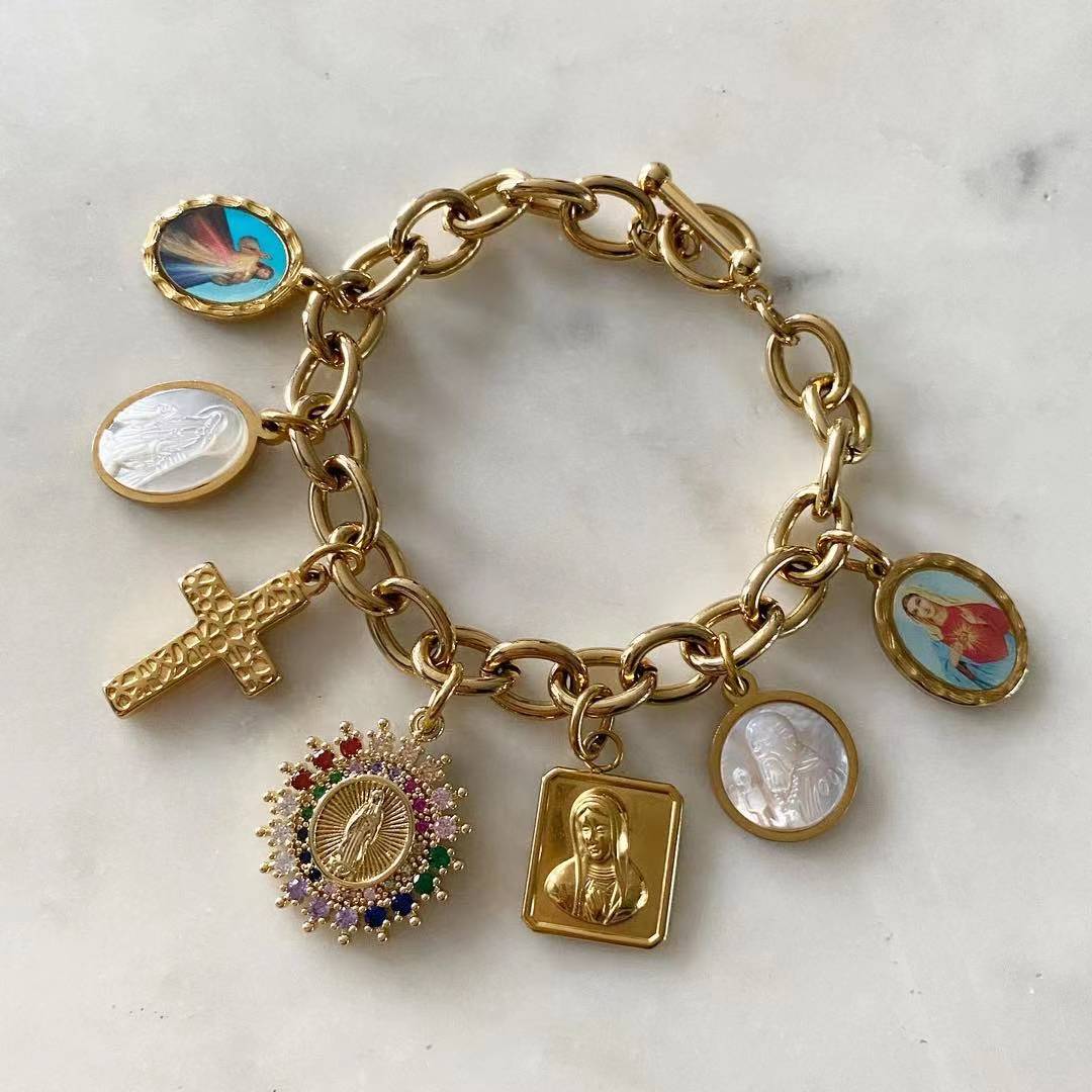 Divine Mercy • Miraculous • Cross • Guadalupe • Mama Mary • St. Benedict • Immaculate Heart of Mary Necklace
