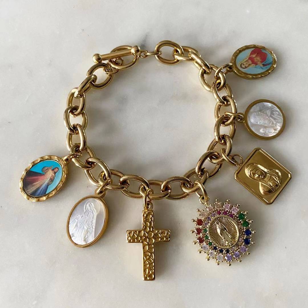 Divine Mercy • Miraculous • Cross • Guadalupe • Mama Mary • St. Benedict • Immaculate Heart of Mary Necklace