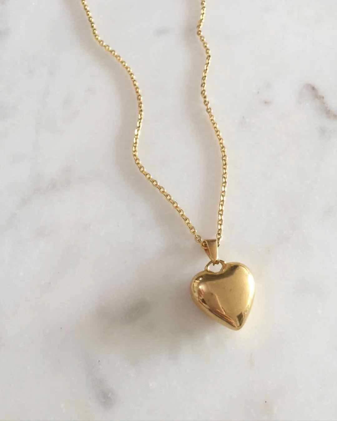Puff Heart Necklace
