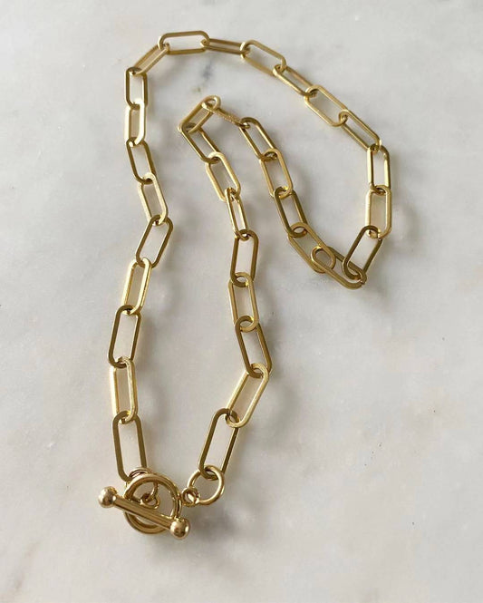 Shiloh Chain Necklace with Toggle Lock