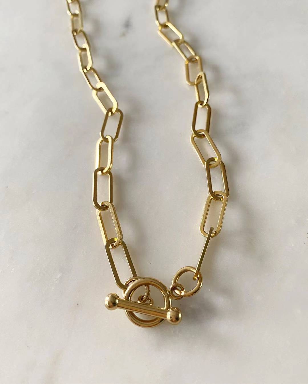 Shiloh Chain Necklace with Toggle Lock