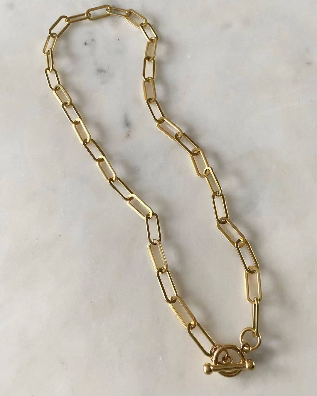 Shiloh Chain Necklace with Toggle Lock