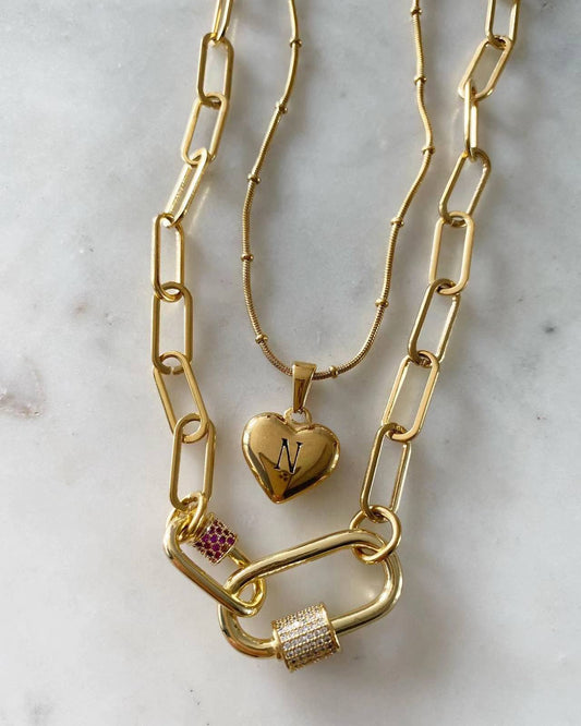 Quinn’s Heart Duo Set Necklace