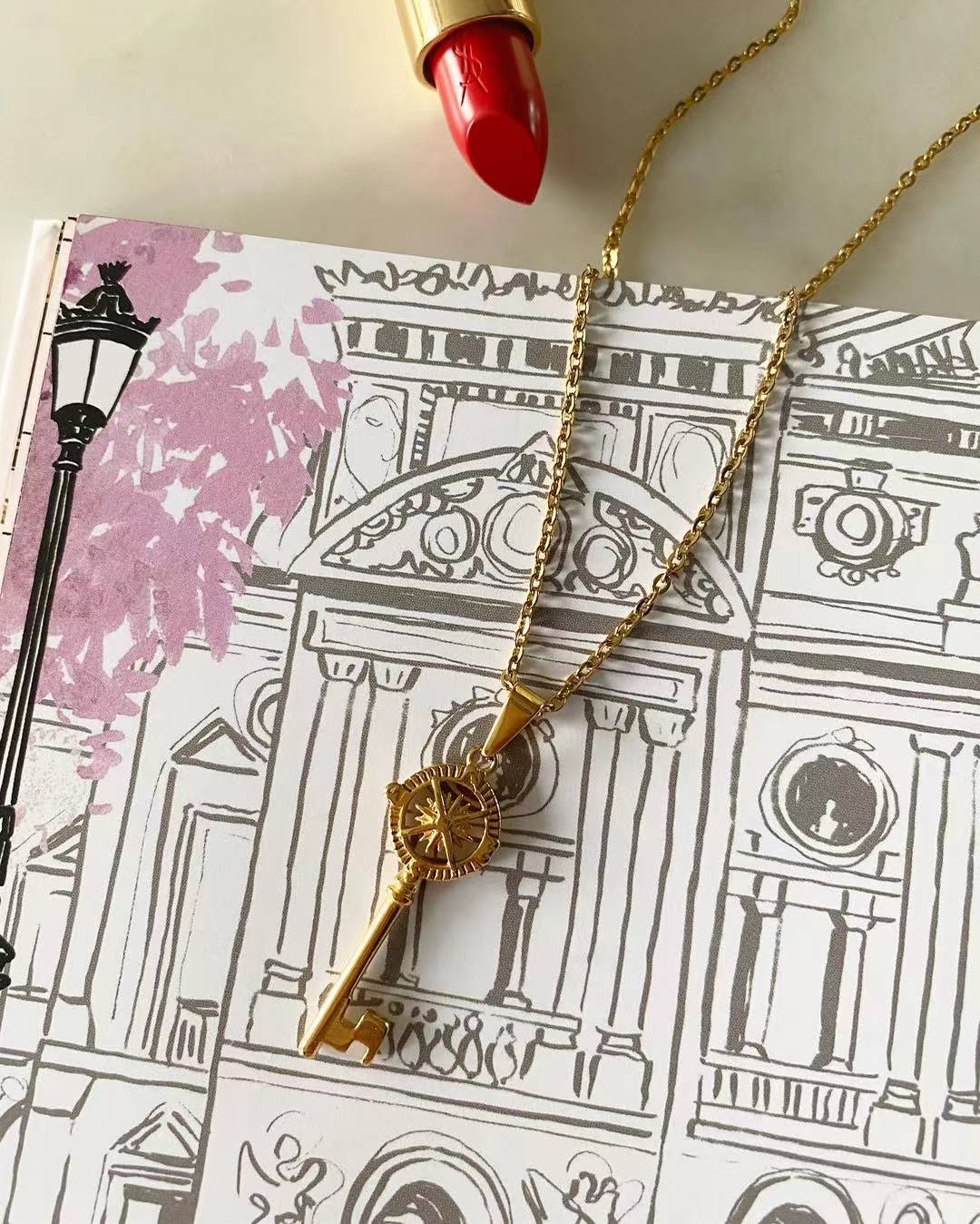 Nautical Key Necklace