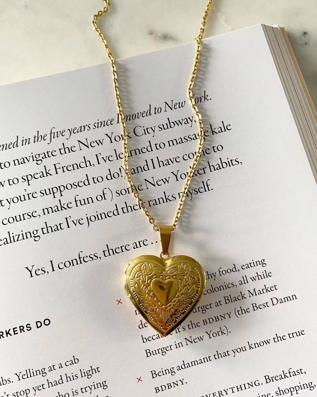 Ellie Heart Locket Necklace