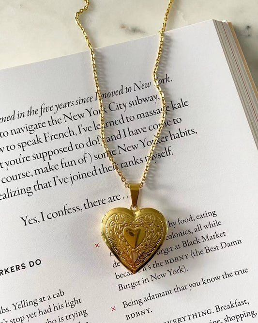 Ellie Heart Locket Necklace