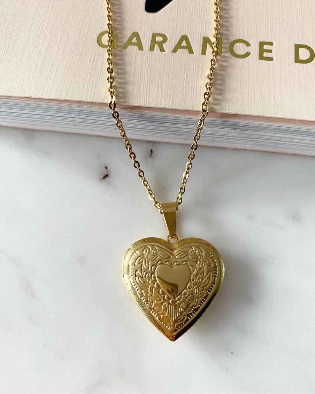 Ellie Heart Locket Necklace