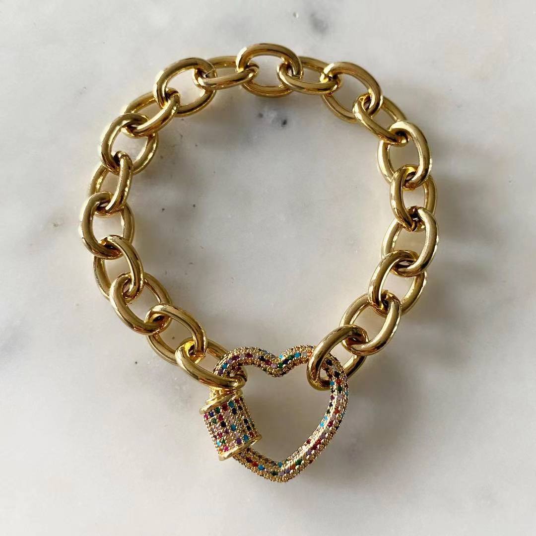 Simone Heart Lock Bracelet