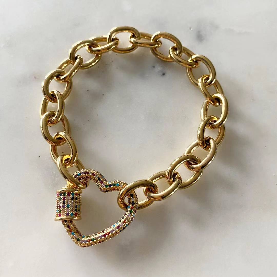 Simone Heart Lock Bracelet
