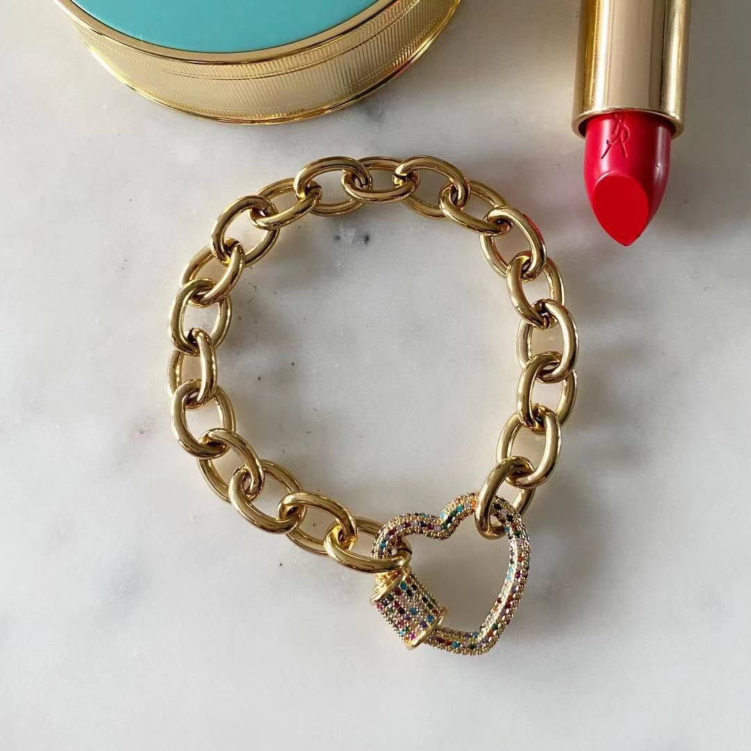 Simone Heart Lock Bracelet