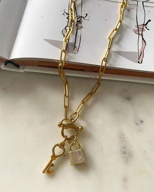 Unlock my Heart Chain Necklace