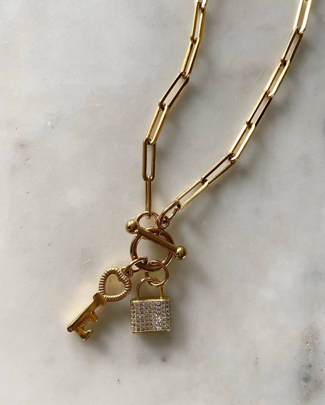 Unlock my Heart Chain Necklace