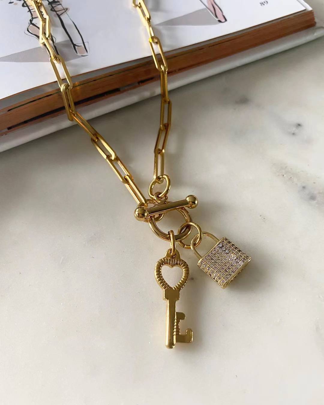 Unlock my Heart Chain Necklace