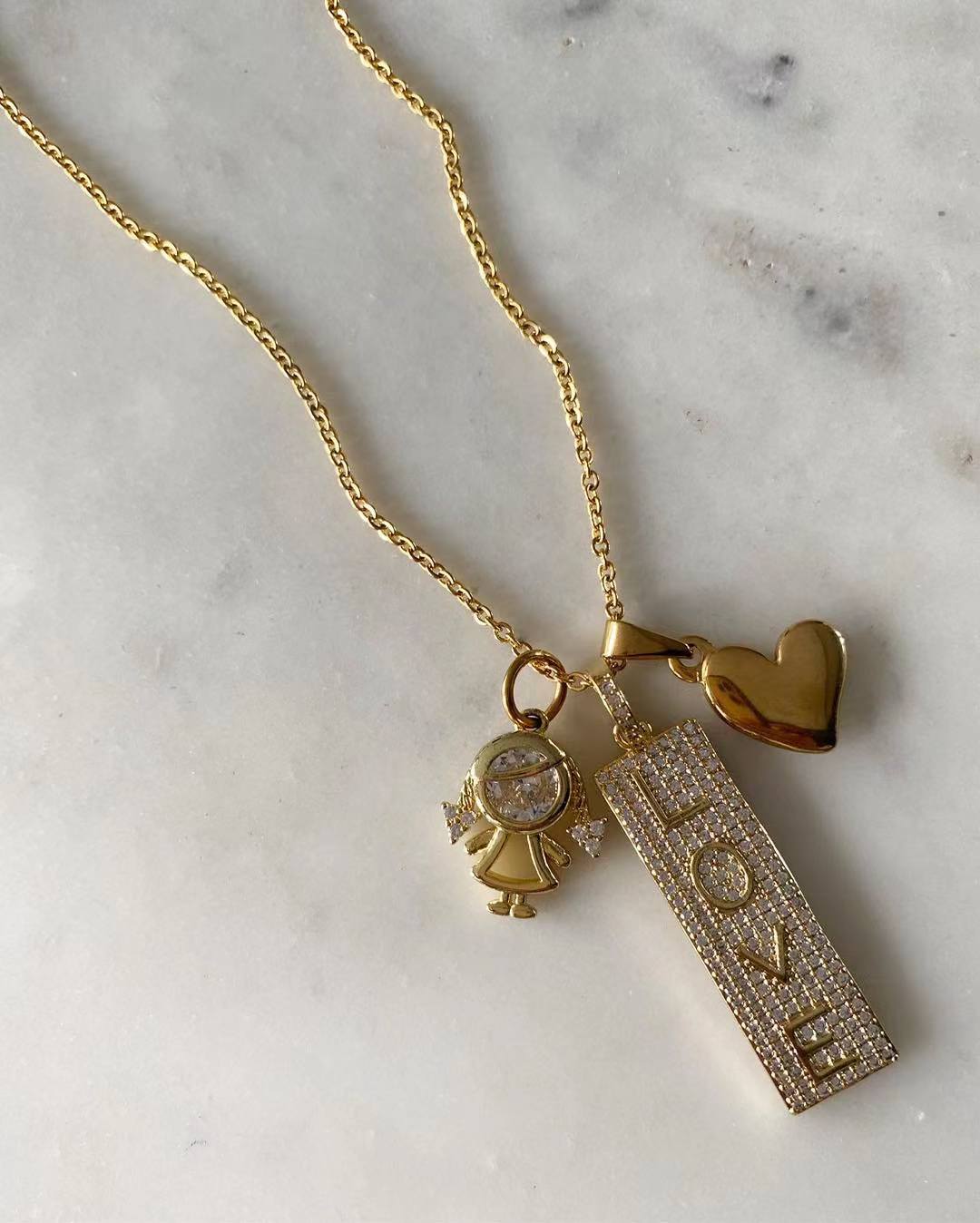 My Forever Love Trio Necklace