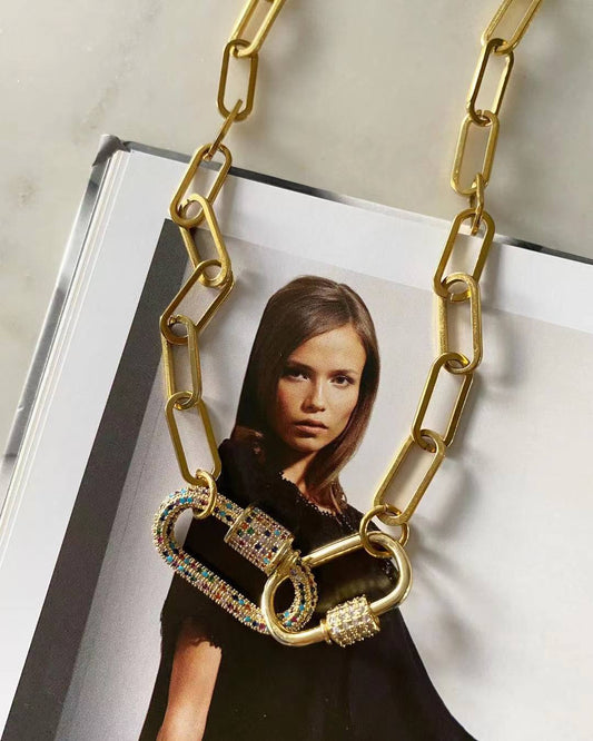 Prima 2-way Carabiner Link Necklace