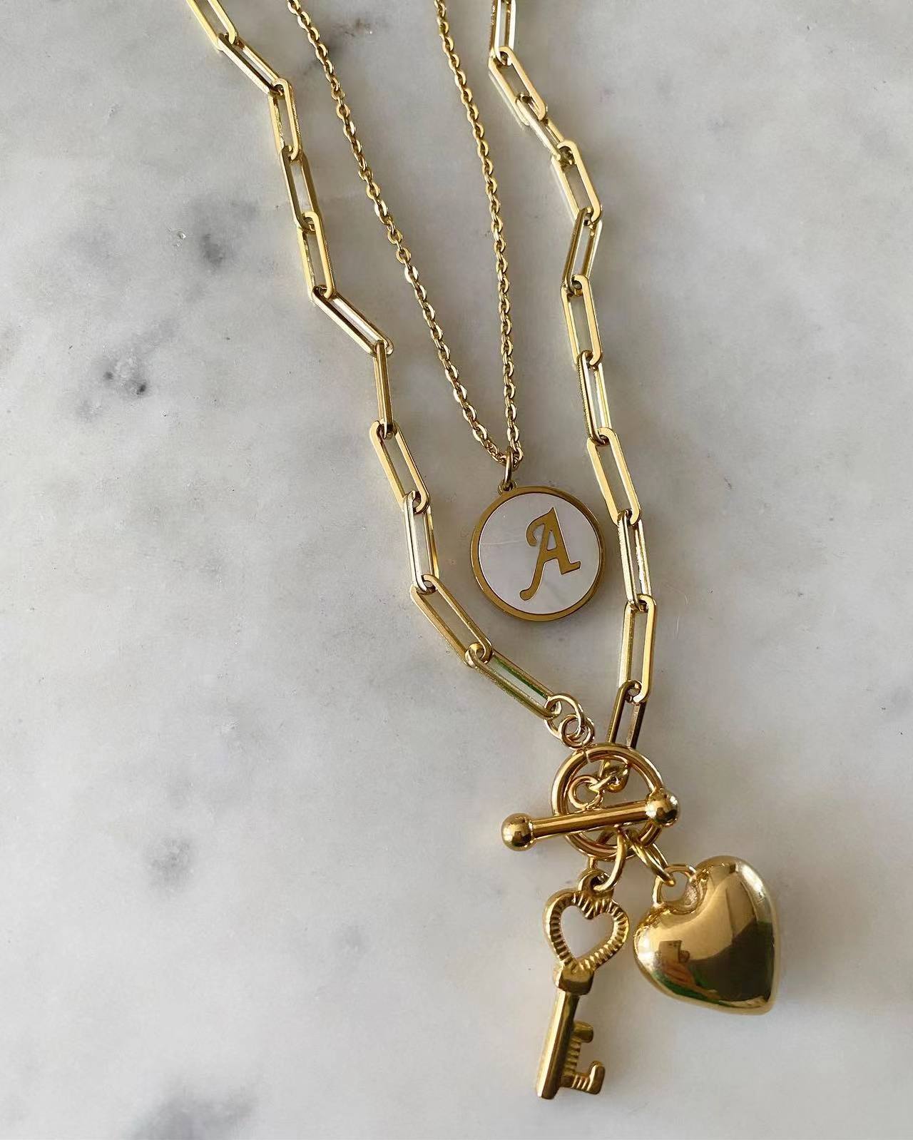Romantic Heart Tag and Key Duo