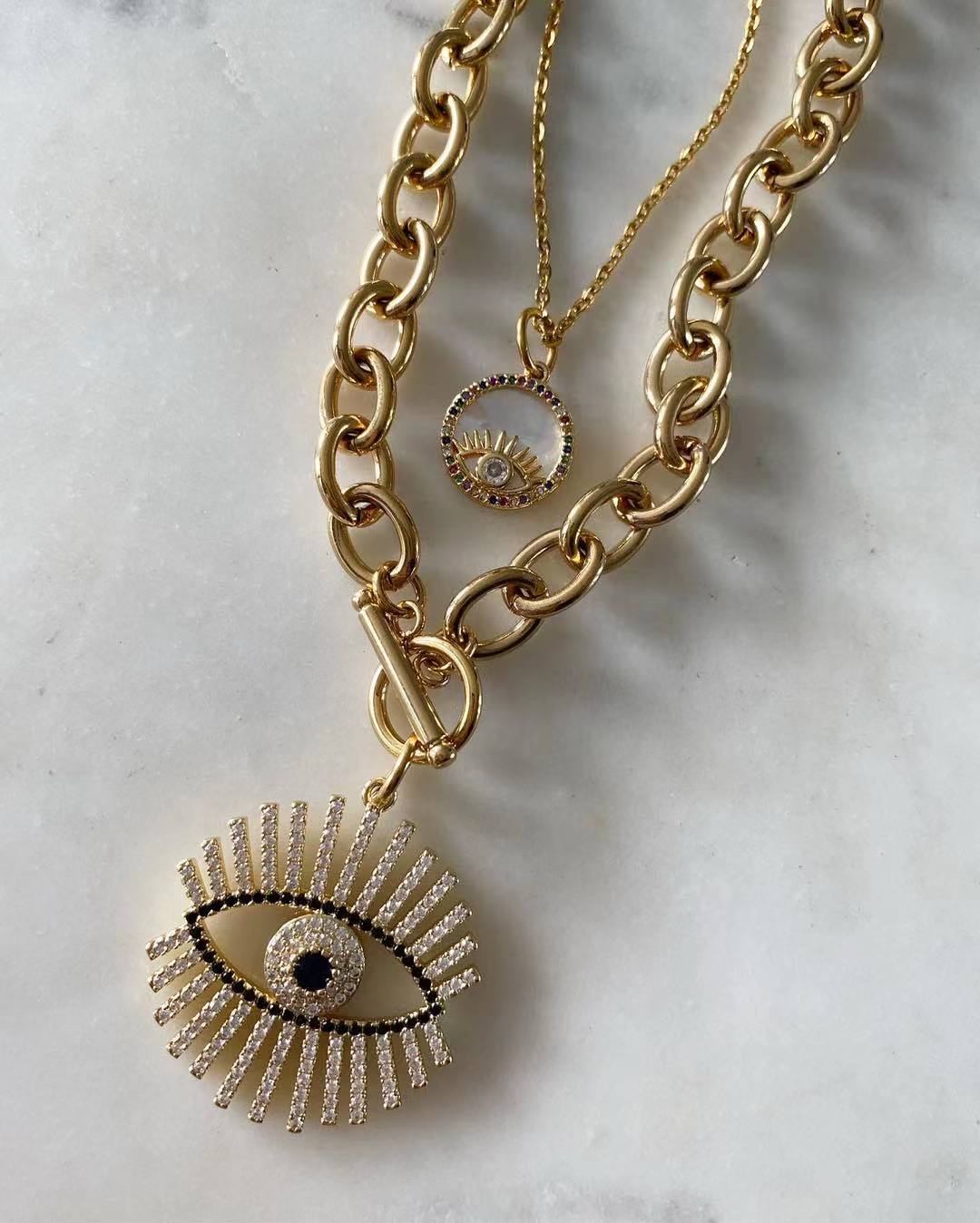 Evil eye layered set