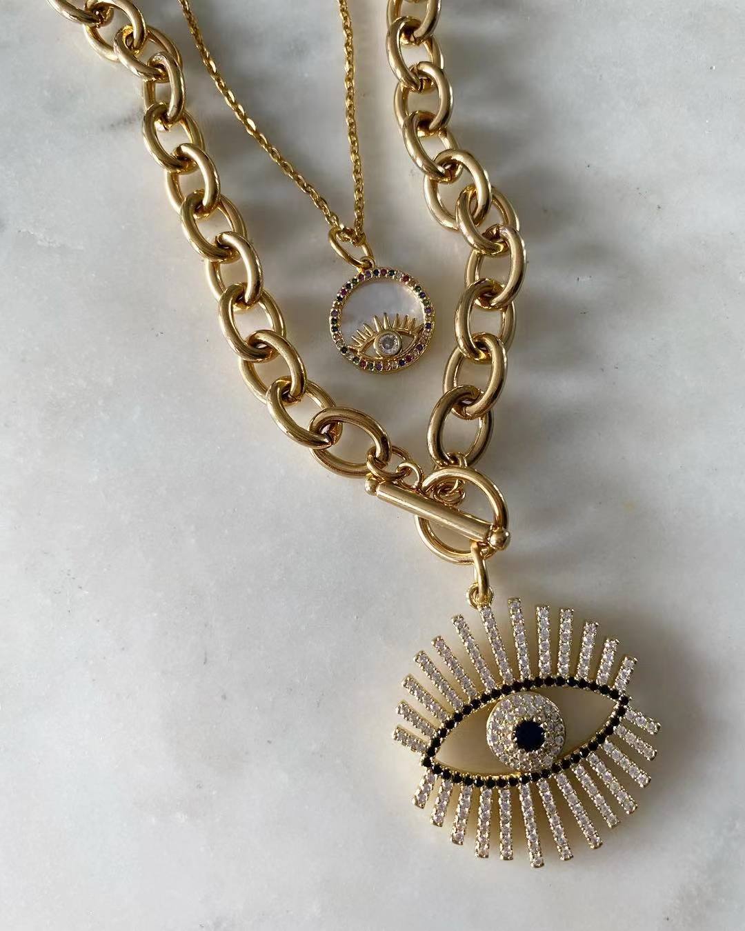 Evil eye layered set