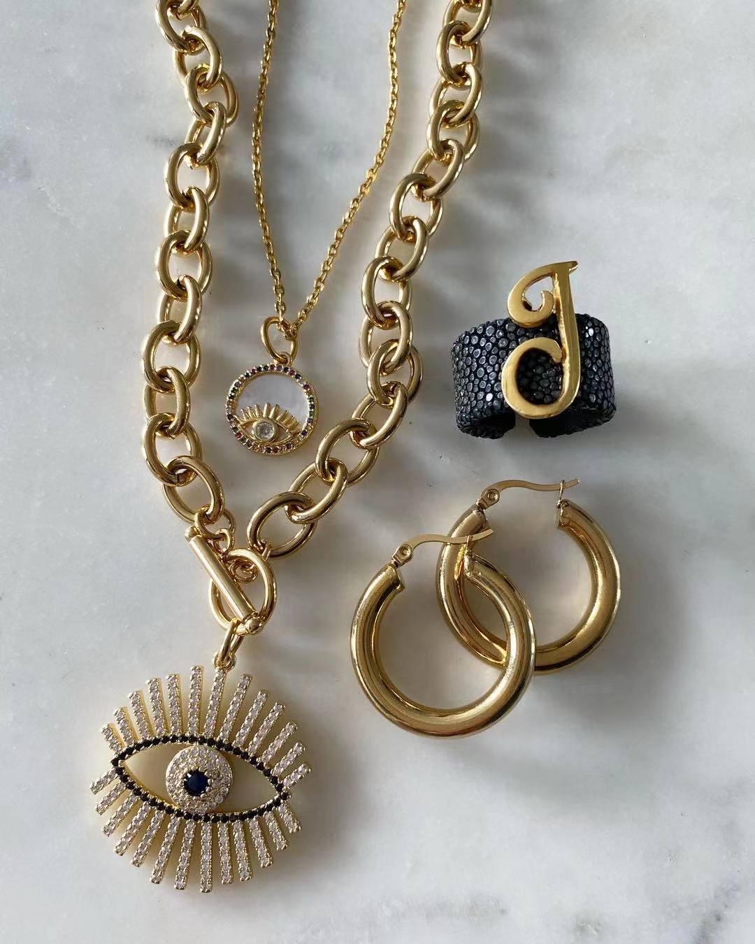 Evil eye layered set
