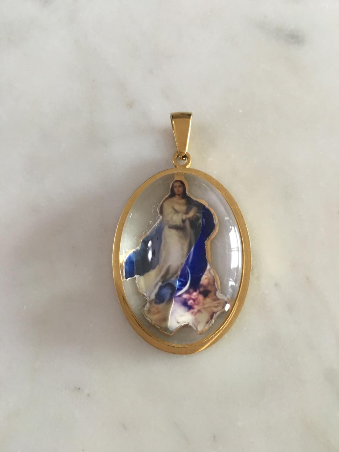 Immaculate Conception Dome Pendant