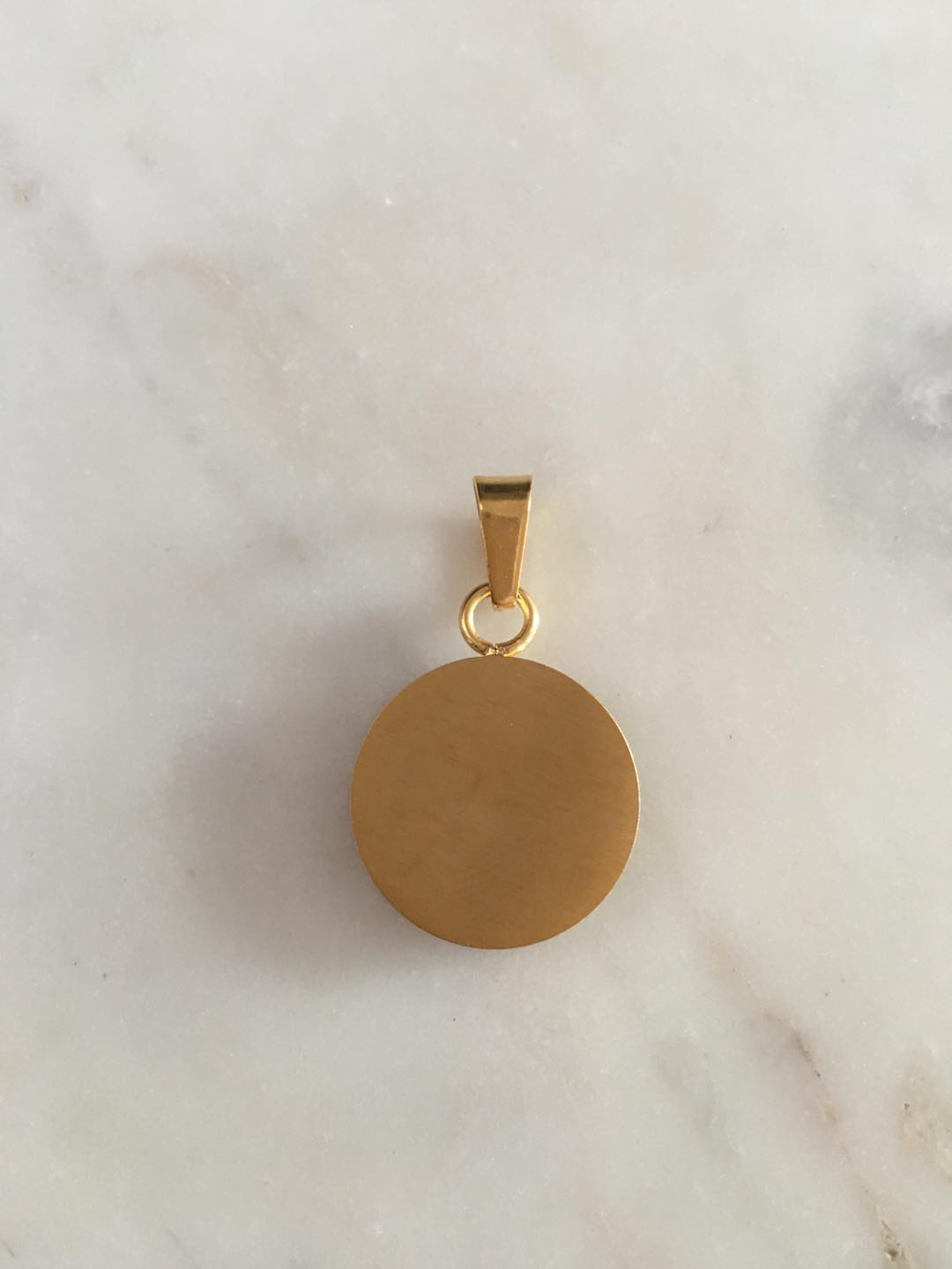 Our Lady of Lourdes (Round) Pendant