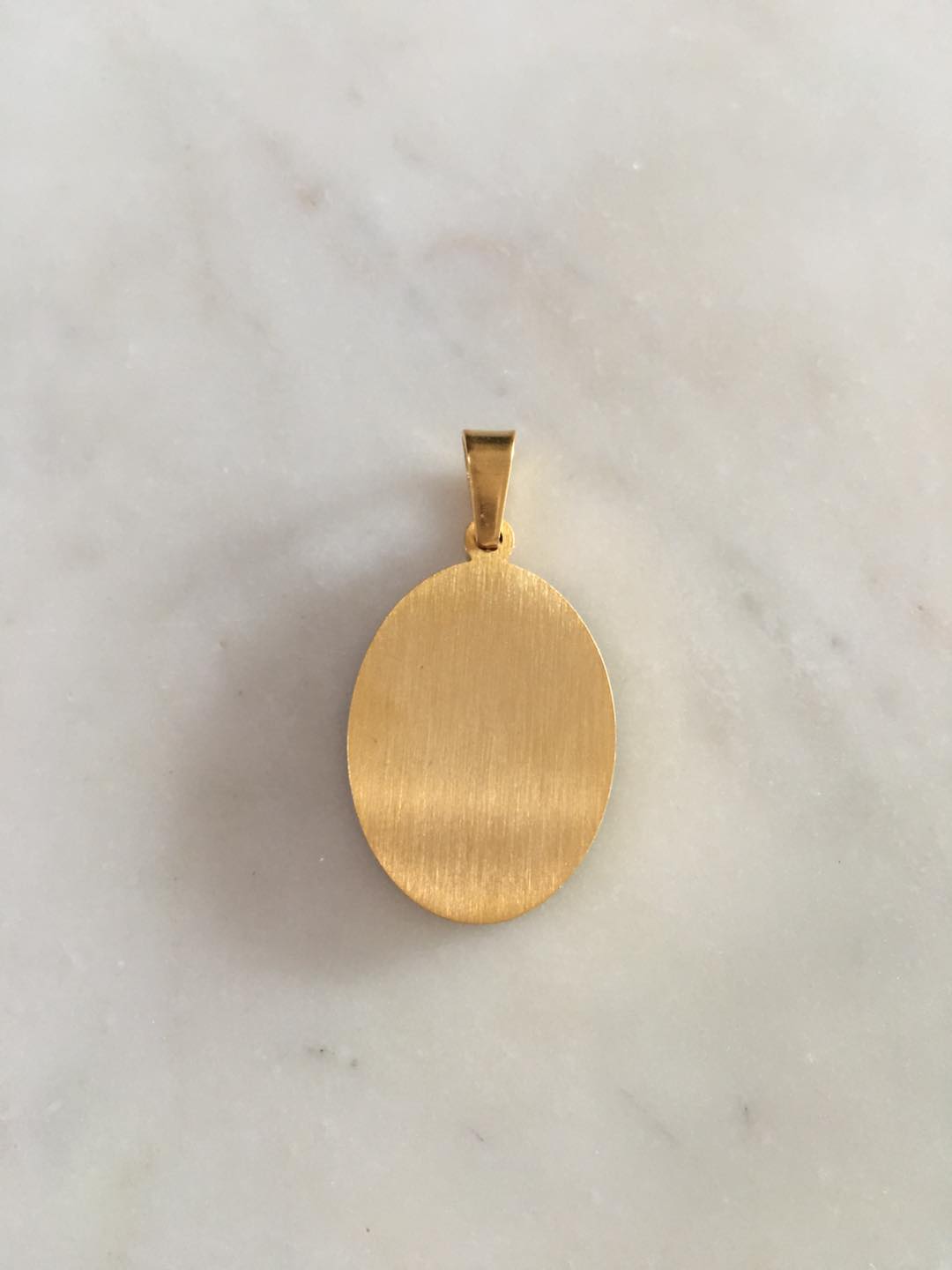 Our Lady of Lourdes (Oval) Pendant