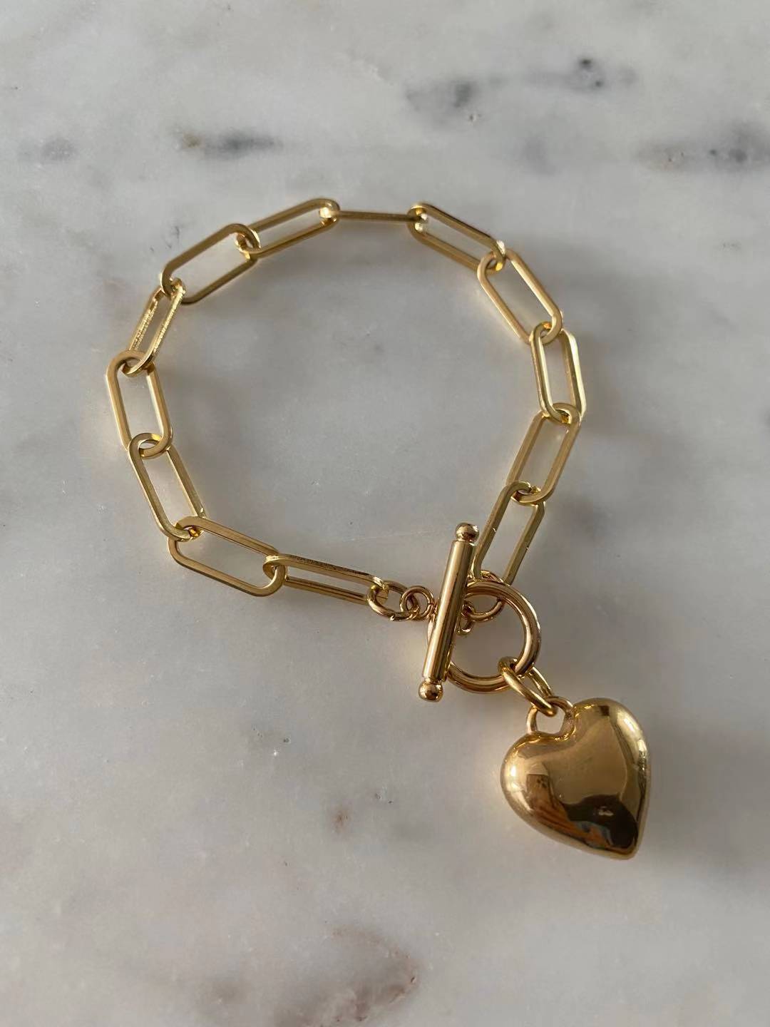 Small Puff Heart Bracelet
