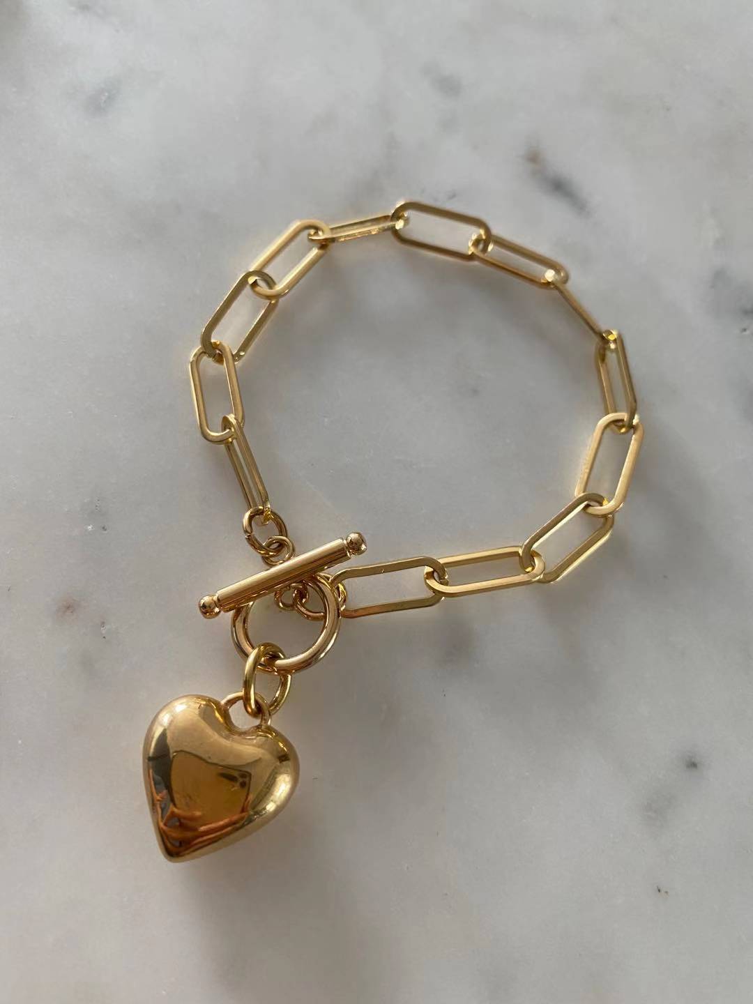 Small Puff Heart Bracelet