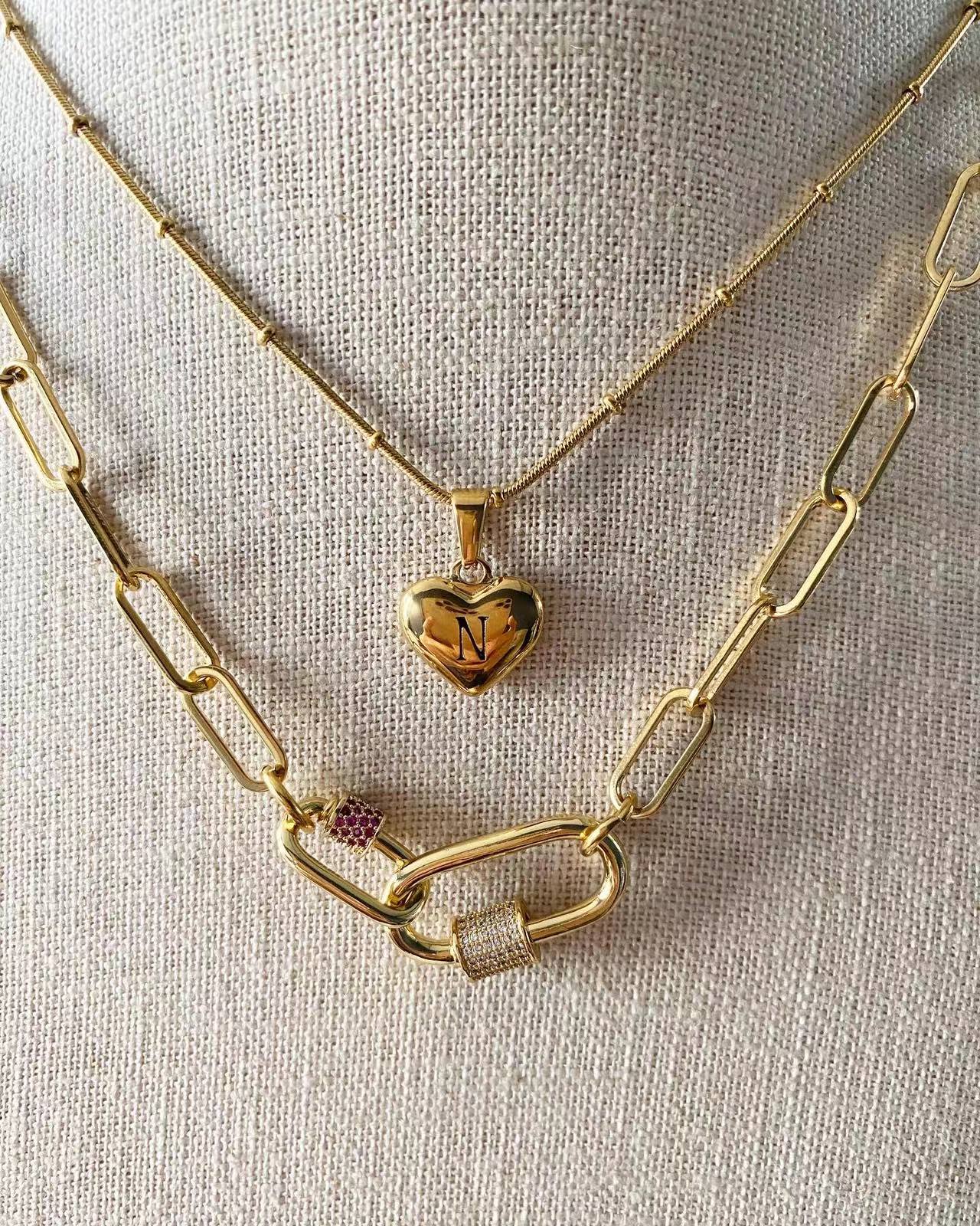 Quinn’s Heart Duo Set Necklace