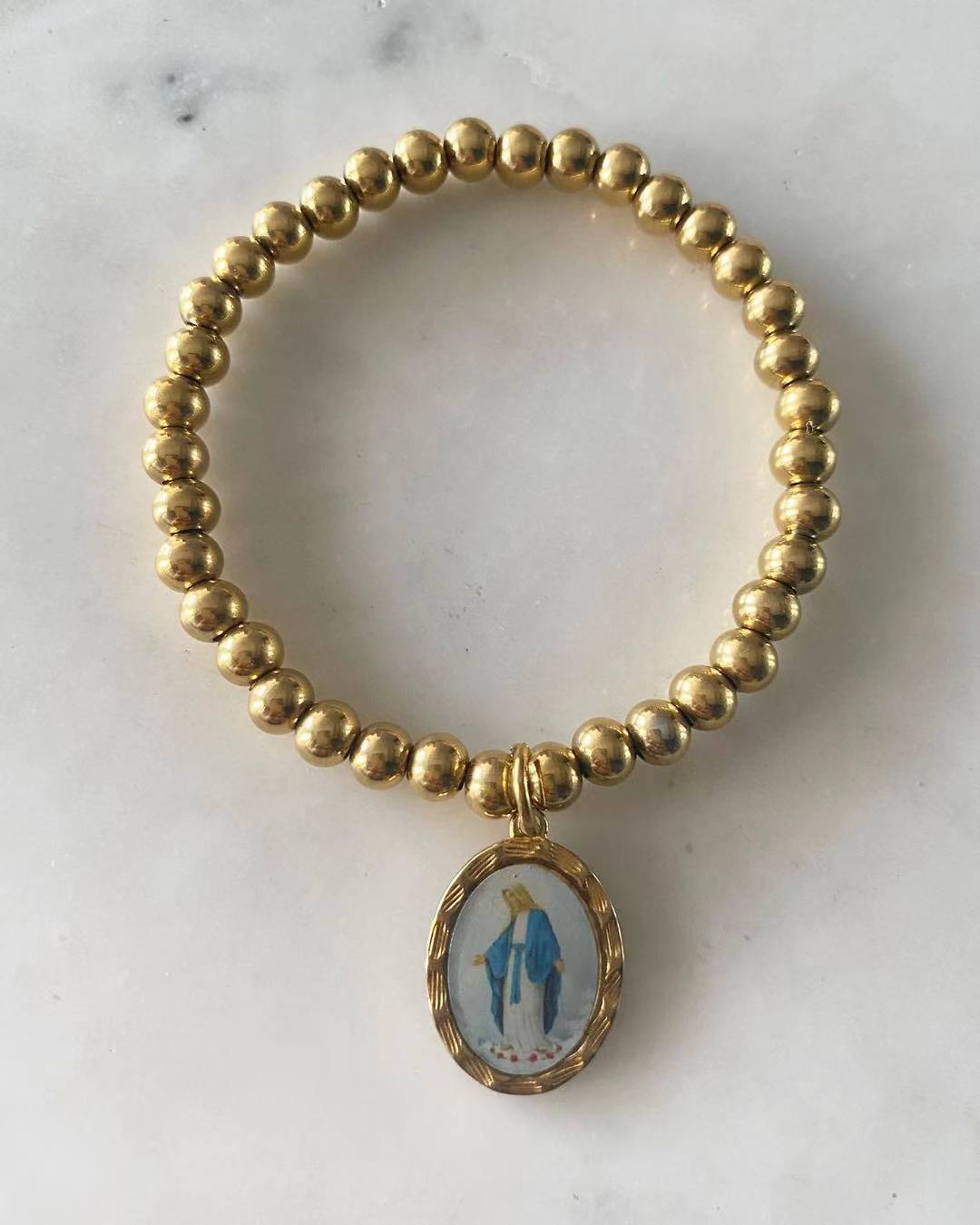 Miraculous Mama Mary Stretchable Bracelet