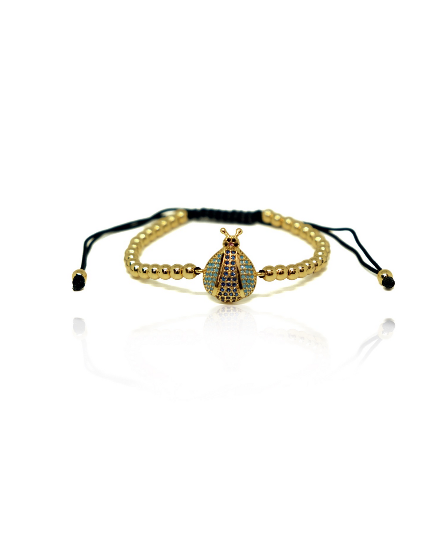 Harper Gold Bead Bug Bracelet