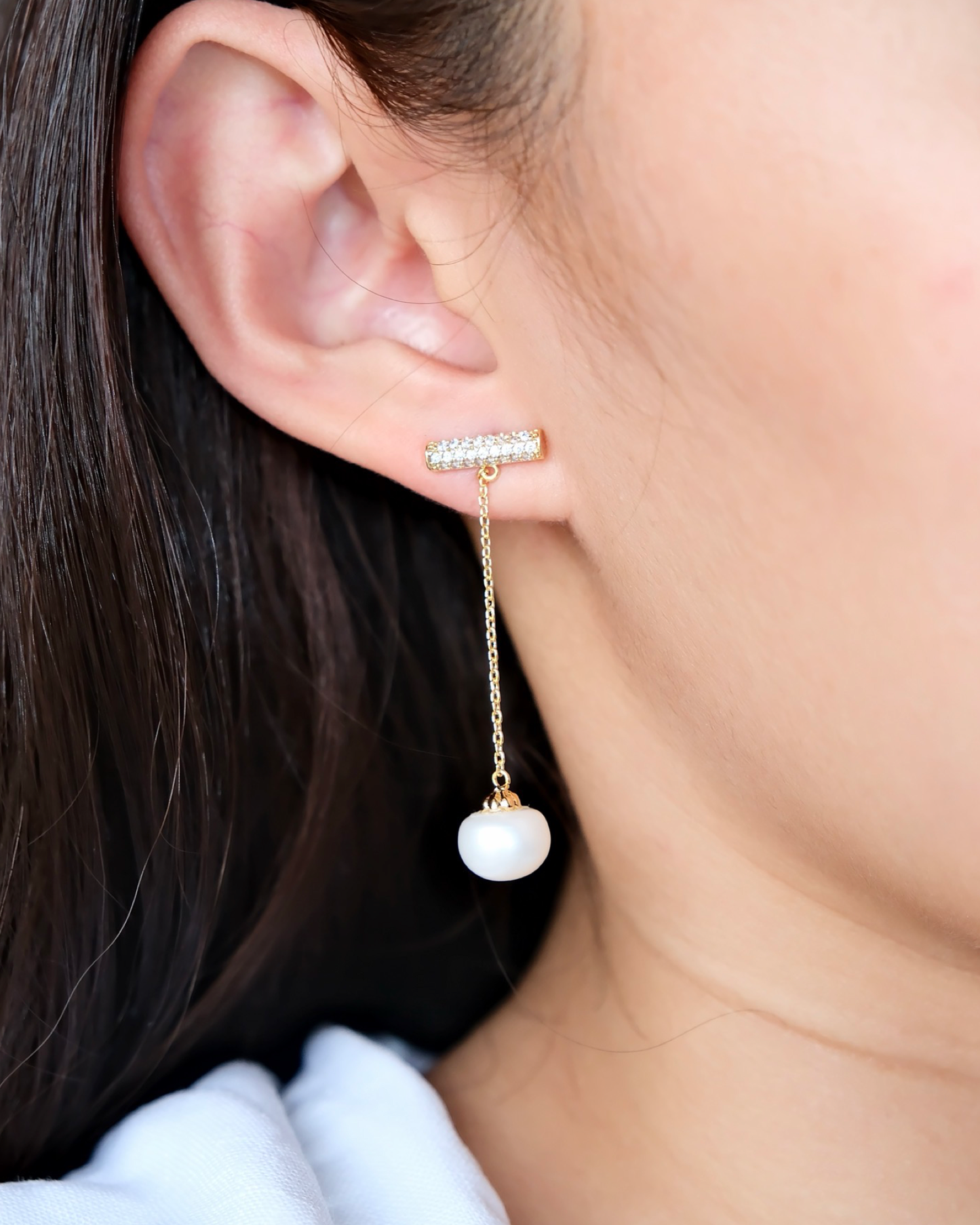 Madelaine Pearl Drop Earrings