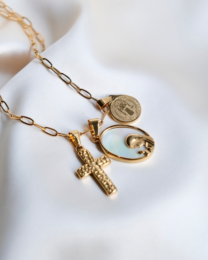 Cross • Lourdes • St Benedict Protection Necklace