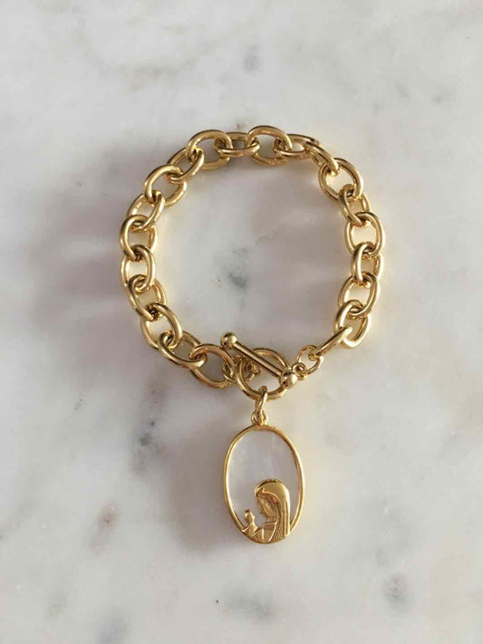 Harper Chain with Lourdes Charm