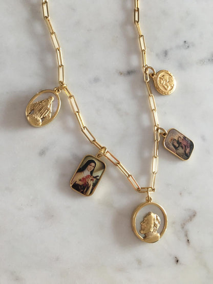 Shiloh chain with religious charms