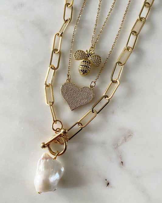 I Love Bee You Necklace Set