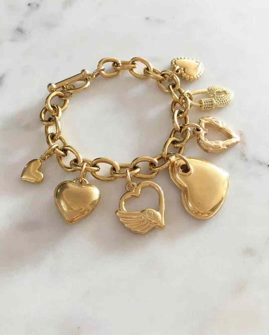 Heart Charm Bracelet
