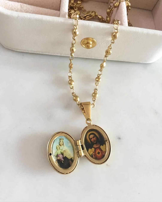 Scapular Locket Necklace