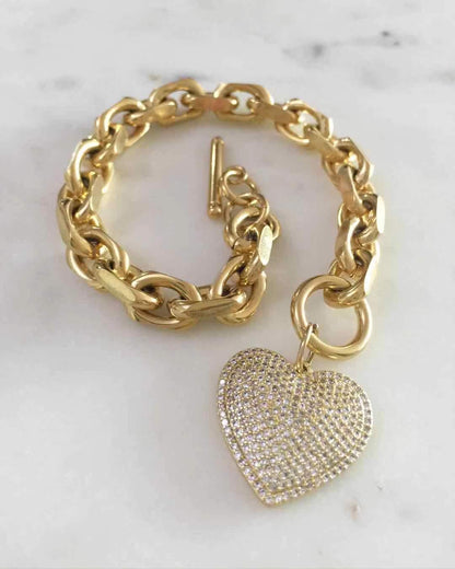 Lovestruck Chain Link Bracelet