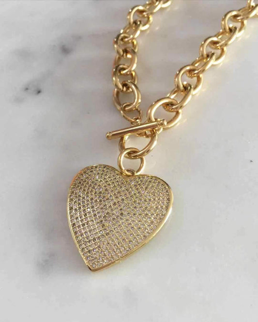 Kamala Toggle Lock chain necklace