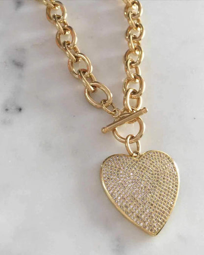 Kamala Toggle Lock chain necklace