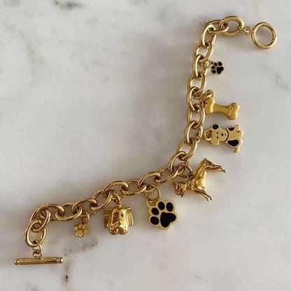 Dog Lover Charm Bracelet