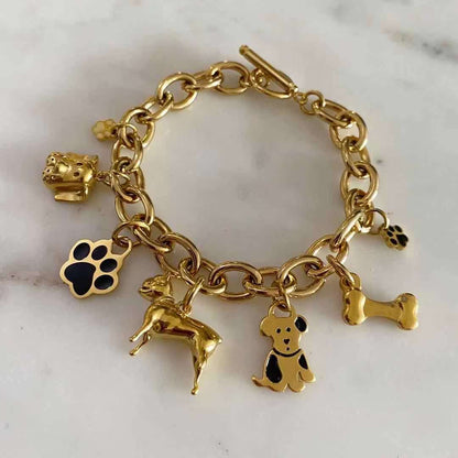 Dog Lover Charm Bracelet