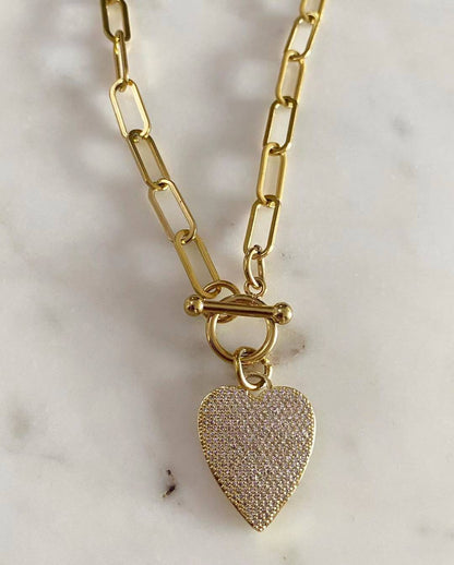 Amore Toggle Lock Chain Necklace
