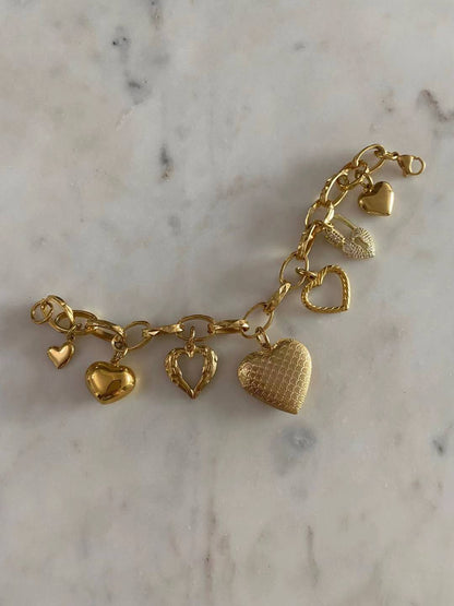 Limited Edition “You are mine” Heart Charm Bracelet
