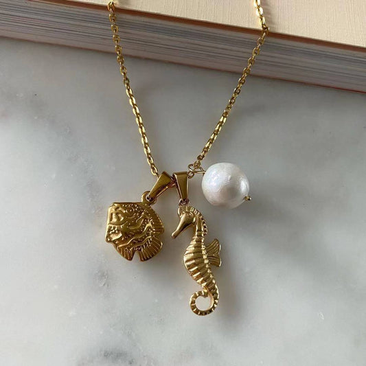 Fish • Seahorse • Pearl Necklace