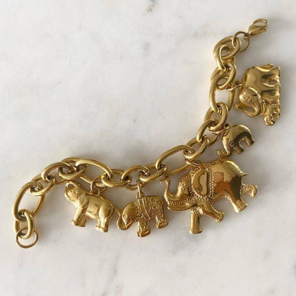 Lucky Elephant Charm Bracelet